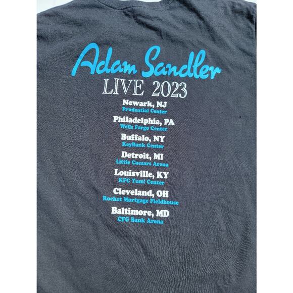 Adam Sandler Tour 2023 T-Shirt Men Size XL Front And Back Graphic - Picture 5 of 5